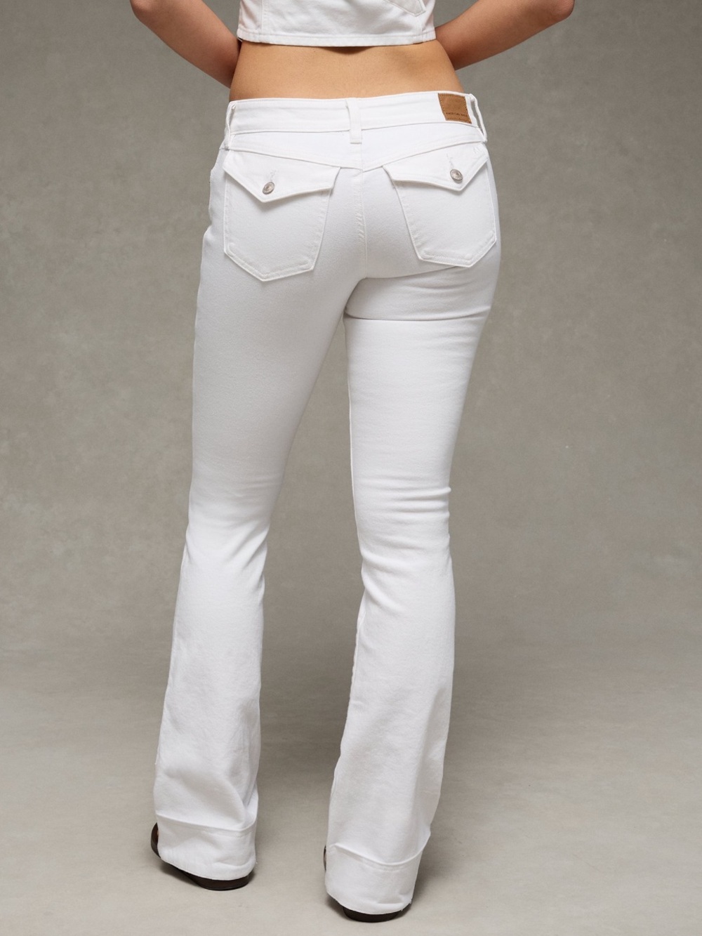 NWT AE Strech Super Low Rise Kick Bootcut Jean - Picture 2 of 7